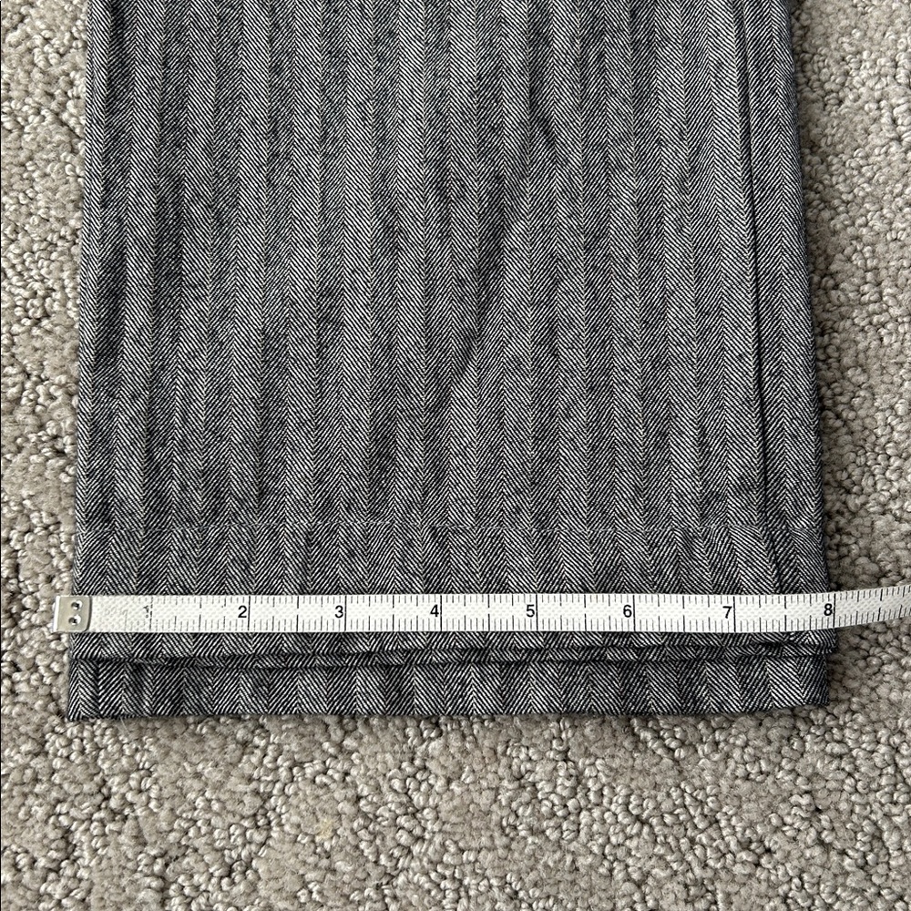 Hannoh Wessel Herringbone Wool Trousers Cotton Vintage Designer Pants 38 EUC - Picture 8 of 13